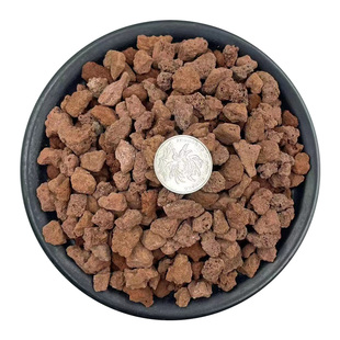 天然火山石颗粒红火山岩多肉兰花营养土鱼缸过滤造景底砂小铺面石