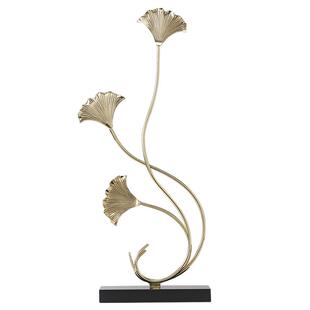 轻奢玄关摆件入户黄铜银杏叶装饰品客厅餐厅节节高升乔迁新居礼物