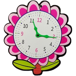 认识时钟教具钟表模型儿童手工钟面材料纸质学具钟秒针一年级数学