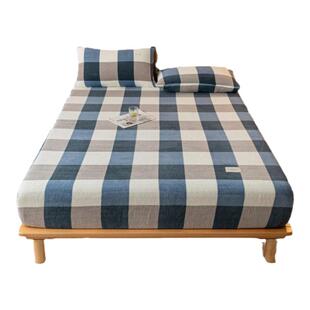 冬季加厚牛奶绒床笠宿舍床垫保护罩90x200cm单人床珊瑚绒床单床罩