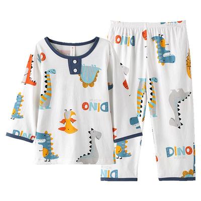 芬腾春夏季男中大童八分袖睡衣