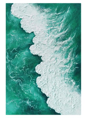 忒派新中式禅意竹子手绘油画