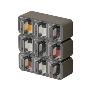 调料盒壁挂家用厨房调味料收纳盒墙挂调味瓶罐密封佐料盐罐调料罐