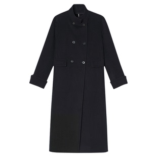 PSALTER诗篇正肩袖可立可翻双面呢大衣毛呢外套2025冬款