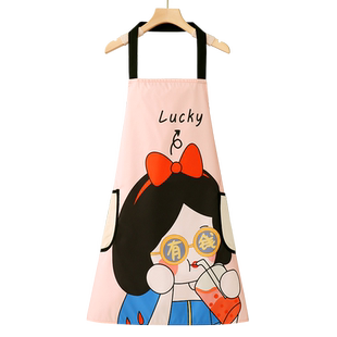 防水围裙厨房家用防油夏天做饭餐饮专用2025新款网红饭单工作服女