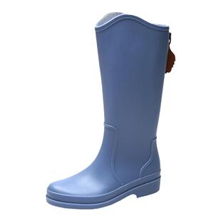 时尚新款防水鞋长筒雨鞋女款外穿防滑胶鞋女士中高筒雨靴成人水靴