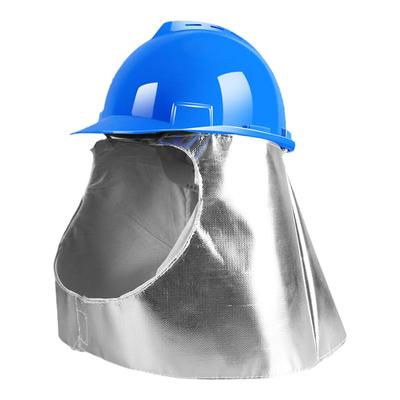 炉前工防护面罩面具铝箔隔热阻燃披肩耐高温隔热冶炼冶金炼钢防火