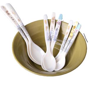 盛广达密胺儿童勺子卡通宝宝塑料吃饭勺可爱防摔婴儿小汤勺汤匙勺