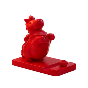 2026马年吉祥物摆件生肖小马手机支架桌面装饰马上有钱本命年礼物