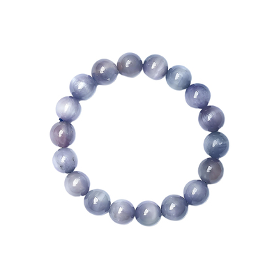 天然水晶梦幻紫锂辉圆珠单圈手链 女款水晶锂辉石手串饰品礼物