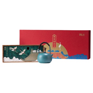 【明星同款】朱炳仁铜鹤喜欢庆套装铜壶泡茶壶功夫茶具教师节礼物