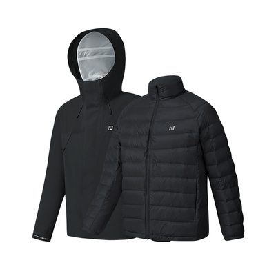 FILA斐乐情侣呼吸壳冲锋衣两件套