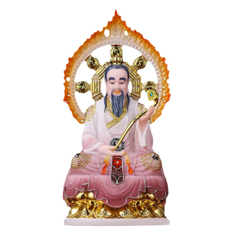 坐莲祖师爷汉白玉三清道祖佛像