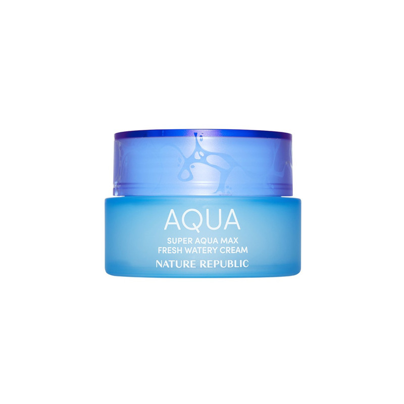 韩国Nature Republic自然乐园 aqua 蓝色油性肤质用新包装面霜