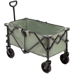 黑鹿户外营地车便携折叠车自驾钓鱼野餐车四轮手拉车购物车小推车