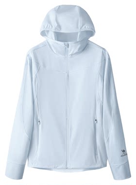 骆驼防晒衣女小蛮腰2026夏季新款冰感速干户外防晒服修身蓝色外套