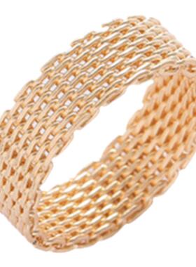 小众ins高级冷淡风欧美爆款食指戒指时尚简约百搭几何个性女指环