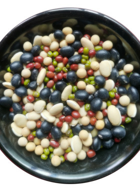 五色豆传统杂粮组合黄豆红豆等