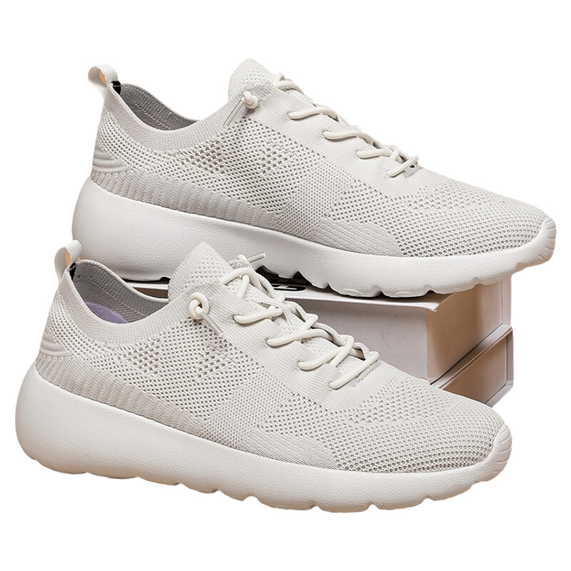 撤柜多运动走路鞋秋冬新款男女鞋一脚蹬懒人鞋子休闲飞织网面防滑