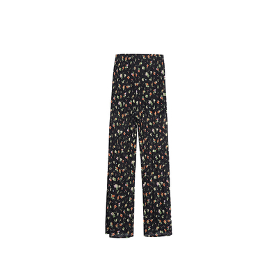 MOMENTPLAY人丝小碎花抽绳长裤