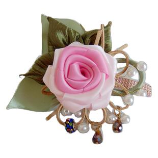 头花饰品日韩系清新百搭发夹闺蜜女生生日礼物新颖特色马尾弹簧夹