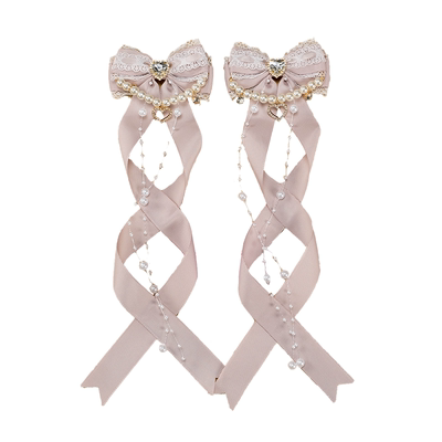 天蕾系小偶像推活珍珠链螺旋发夹