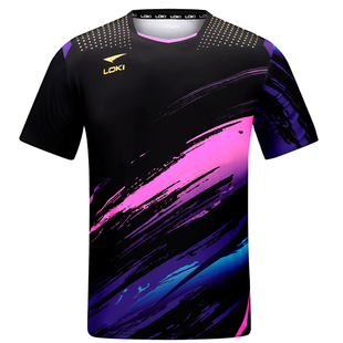 LOKI雷神乒乓球服套装男女速干短袖比赛训练服专业乒乓球队服上衣