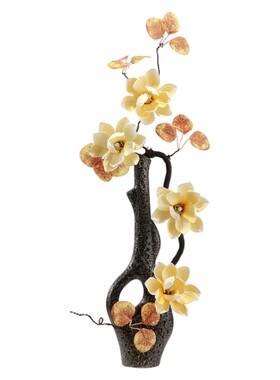 新中式陶瓷竖高花瓶侘寂极简风入户玄关客厅花艺细长插花装饰礼品