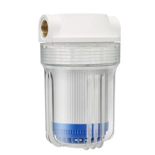 5寸前置过滤器透明滤瓶铜口净水器家用自来水4分pp棉滤芯大白桶杯