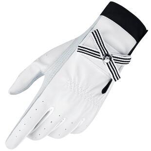 PGM高尔夫手套女球杆防滑专用飞盘女士透气羊皮手套加长防晒 双手