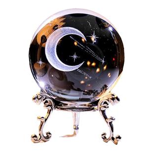 创意水晶球工艺品书桌面摆件高级感小众玻璃球装饰品生日礼物女生