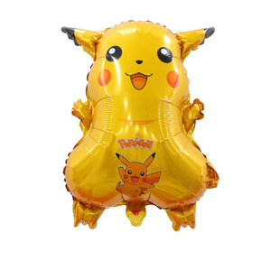 神奇宝贝铝膜气球卡通精灵宝可梦皮卡丘儿童男孩生日派对布置装饰