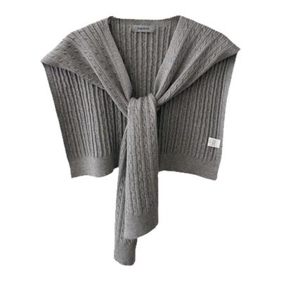 高质感麻花披肩女外搭小坎肩针织搭肩春秋百搭叠穿高端高级感