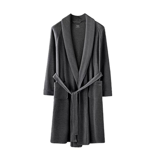 CarreKenbt男士睡袍加厚发热德绒冬季睡衣长款晨袍保暖浴袍浴衣男