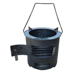 新款便携柴火炉户外特厚柴火灶农村家用烧木柴小型炉子煮茶烤火炉