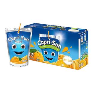 进口果倍爽橙汁200ml小怪兽天然鲜榨果肉白葡萄梨汁儿童果汁饮料