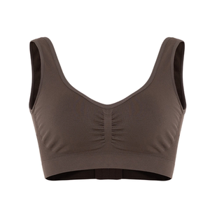 尔屿无钢圈无缝内衣轻运动针织舒适一体剪裁无痕侧翼高弹力