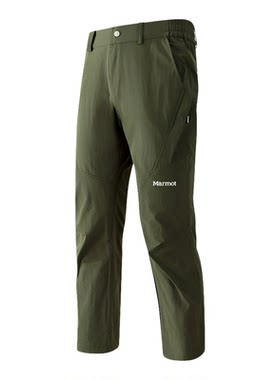 MARMOT土拨鼠软壳冲锋裤男2026年夏季登山工装裤冰丝防泼水休闲裤