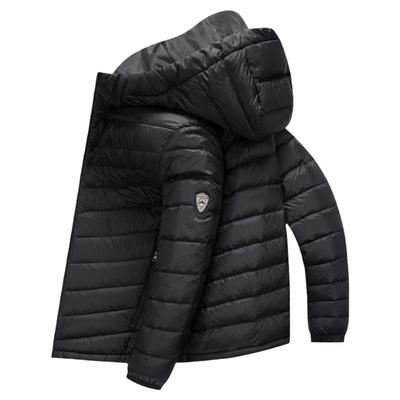 雪中飞轻薄连帽纯色简约羽绒服