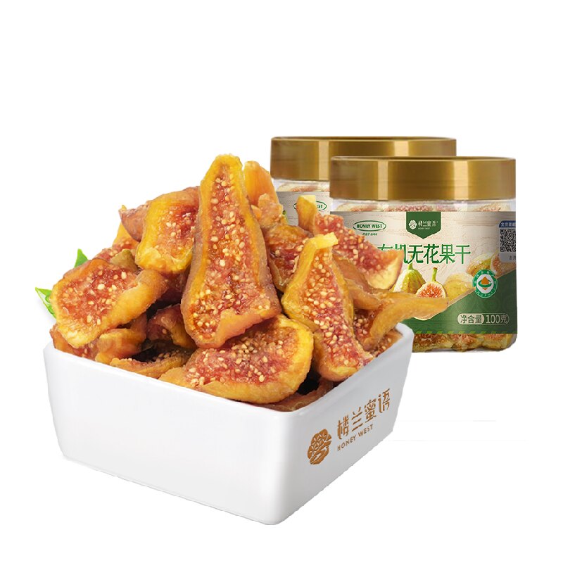 楼兰蜜语有机无花果干100g即食果肉厚实清甜回甘新疆特产孕妇零食 孕无实拍商品图