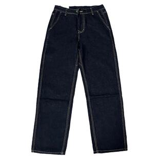 XBRO美式复古水洗宽松直筒阔腿牛仔裤男女显瘦百搭大码原色丹宁裤