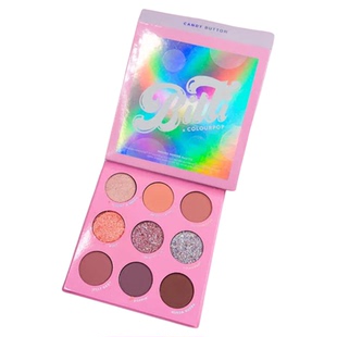 绝版秒杀美产colourpop bitti联名眼影盘candy button干燥玫瑰9色