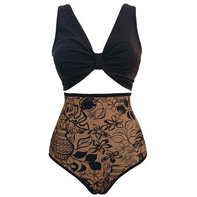 VisualMood双面印花度假泳衣女