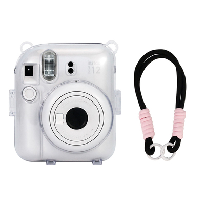 拍立得相机保护套水晶斜跨挂绳
