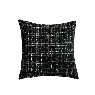 法式黑白抱枕套靠枕客厅沙发抱枕腰靠枕套轻奢高级感长方形抱枕