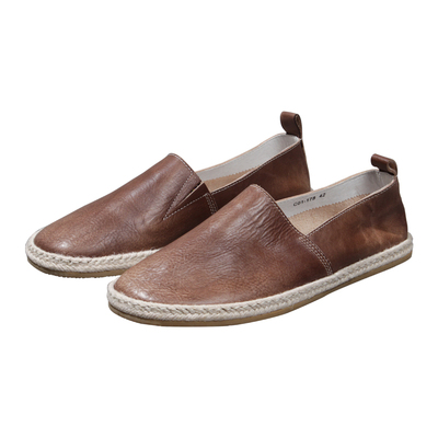 复古渔夫鞋手工真皮透气