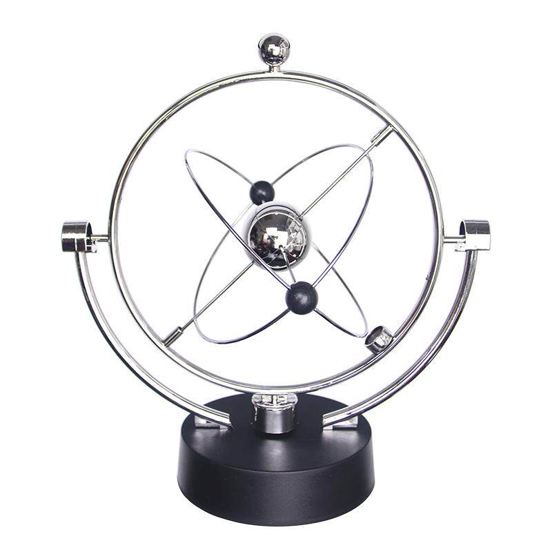 浑天仪混沌摆件银河系星象仪混天仪玩具桌面太阳系运转模型永动机