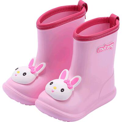牧童软底卡通风轻便儿童雨鞋