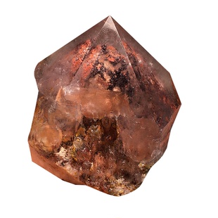 天然红幽灵柱红塔山水晶簇金字塔骸骨骨干蓝铜矿彩虹家居饰品摆件