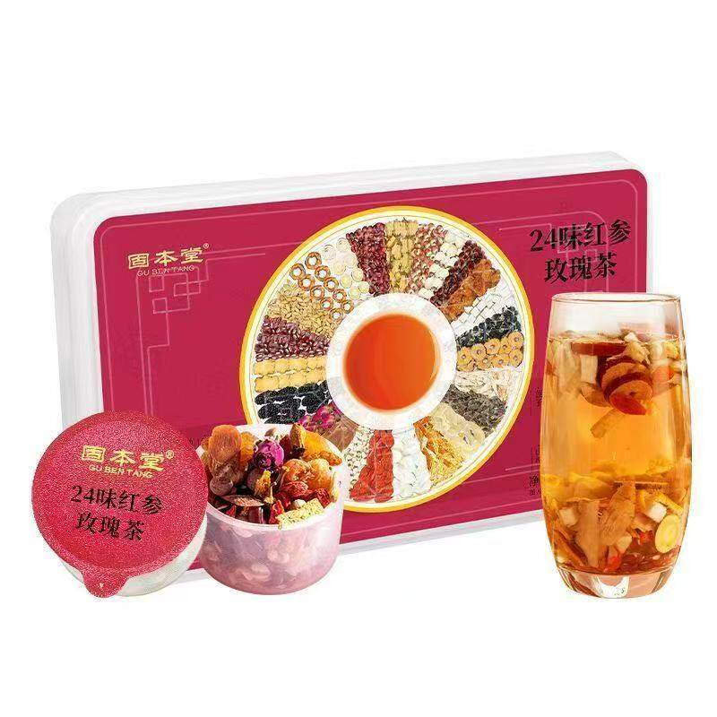 固本堂24味红参玫瑰女士养生茶